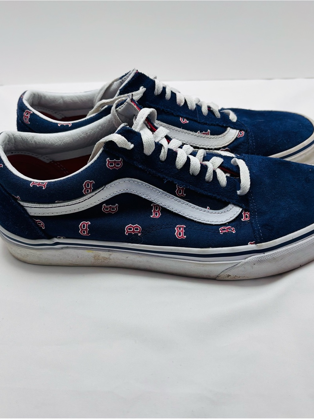 Vans Red Sox Old Skool Men's Navy Sneakers with White Stripe S062